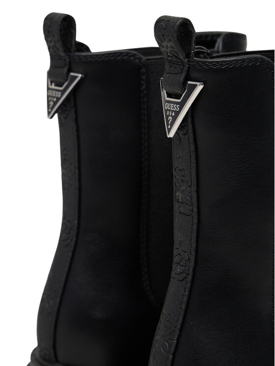 Guess Kotníková obuv s elastickým prvkem Guess FLTLNA FAL10 Černá