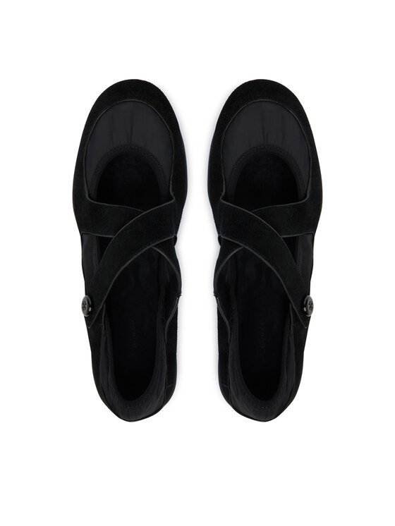 Tory Burch Балетки Tory Burch Romy Sport Mary Jane 178301 Чорний