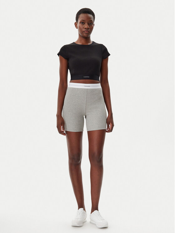 Calvin Klein Underwear Calvin Klein Underwear Kratke pidžama hlače 000QS7216E Siva Slim Fit