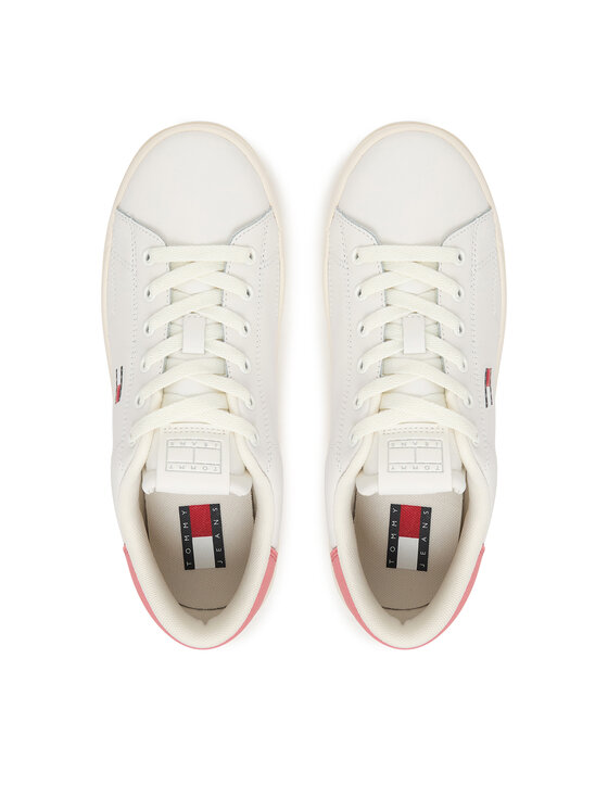 Tommy Jeans Snīkeri Tommy Jeans Tjw Script Cupsole EN0EN02960 Balts