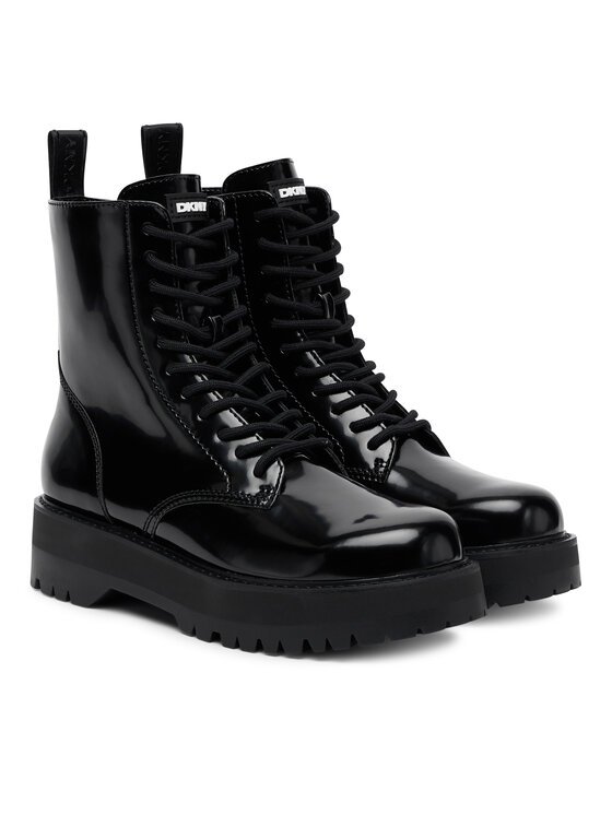 DKNY Šnurovacia obuv DKNY Batu K3511773 Čierna