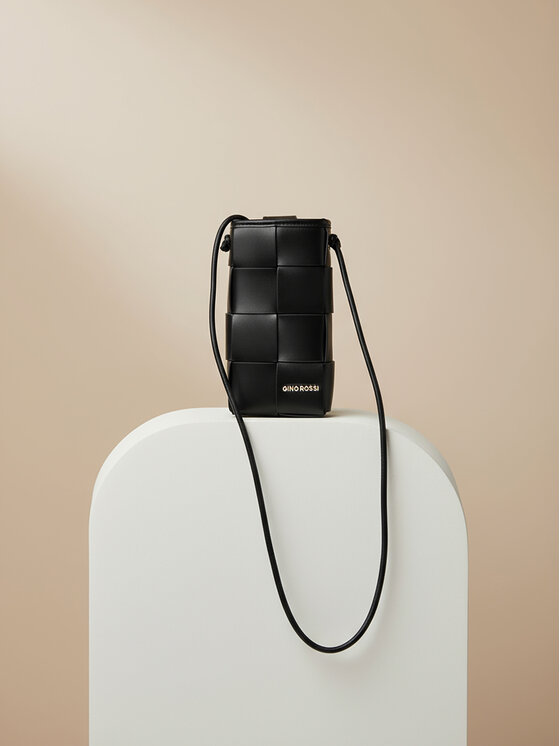 GINO ROSSI Telefona somiņa Gino Rossi C-BFT231202 Melns