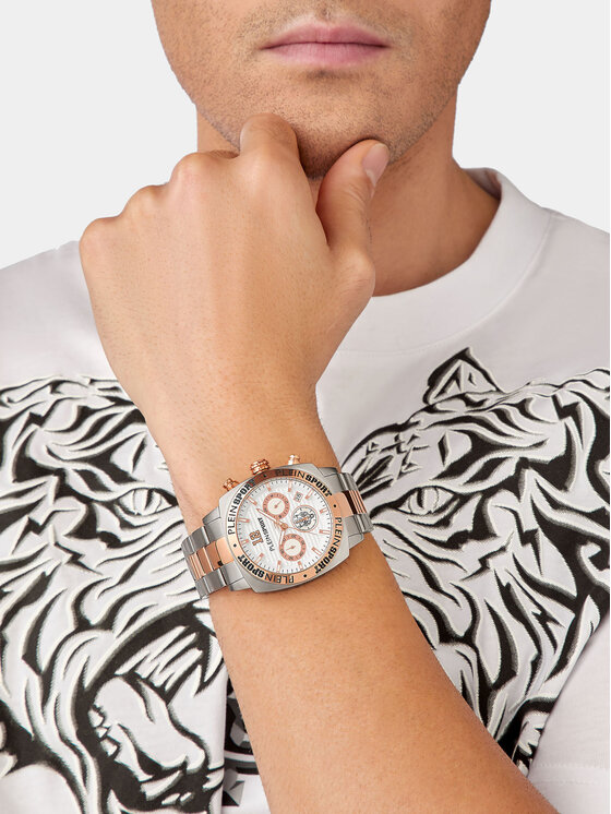 Plein Sport Годинник Plein Sport Wildcat PSGBA1423 Срібний