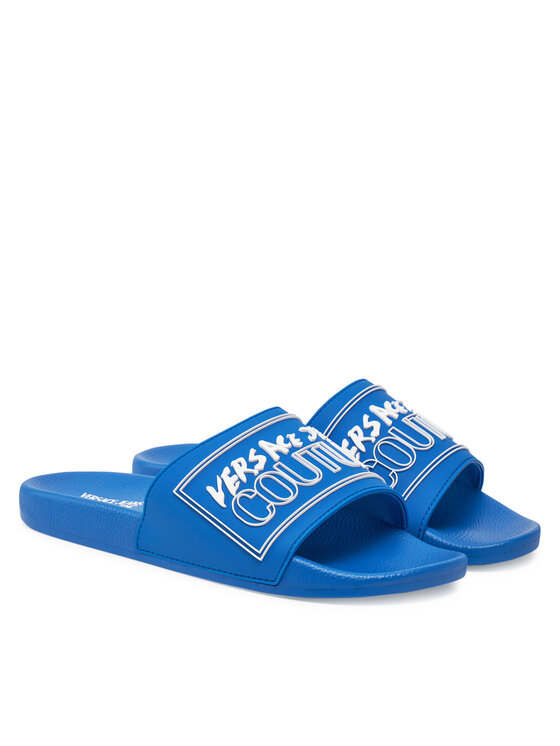 Versace Jeans Couture Шльопанці Versace Jeans Couture 78YA3SQ3 Голубий