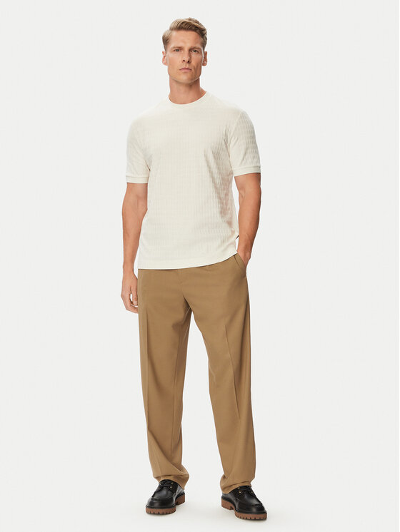 BOSS BOSS Camiseta H-Thompson 321 50567970 Crema Regular Fit
