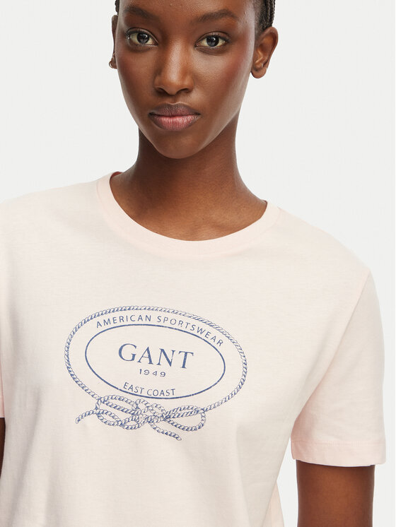 Gant Gant Camiseta 4201440 Rosa Regular Fit