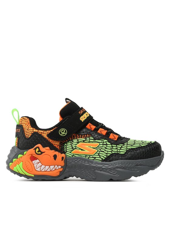 Skechers Snīkeri Skechers Dino Lights 400615L/BKOR Melns