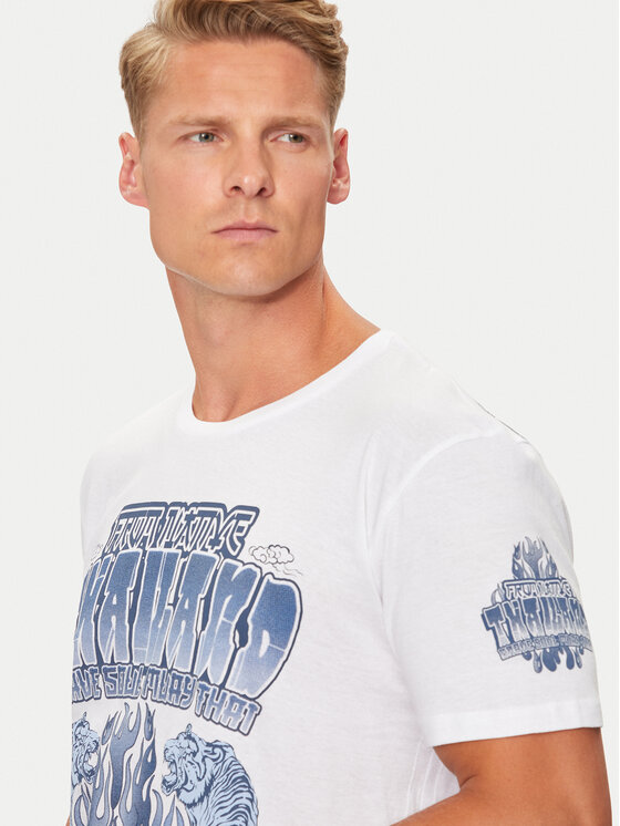 Brave Soul Brave Soul T-shirt MTS-149SKEN Bianco Regular Fit