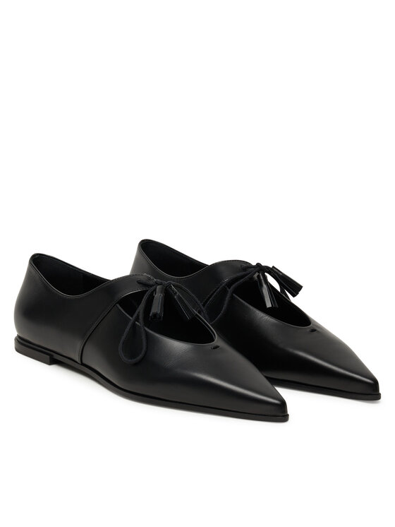 Max Mara Обувки Max Mara Laceup 2524526111600 Черен