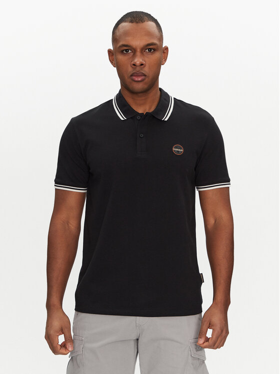Napapijri Napapijri Поло E-Macas NP0A4ID59411 Чорний Regular Fit