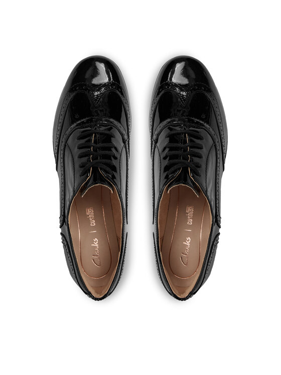Clarks Оксфорди Clarks Hamble Oak 203506494 Чорний