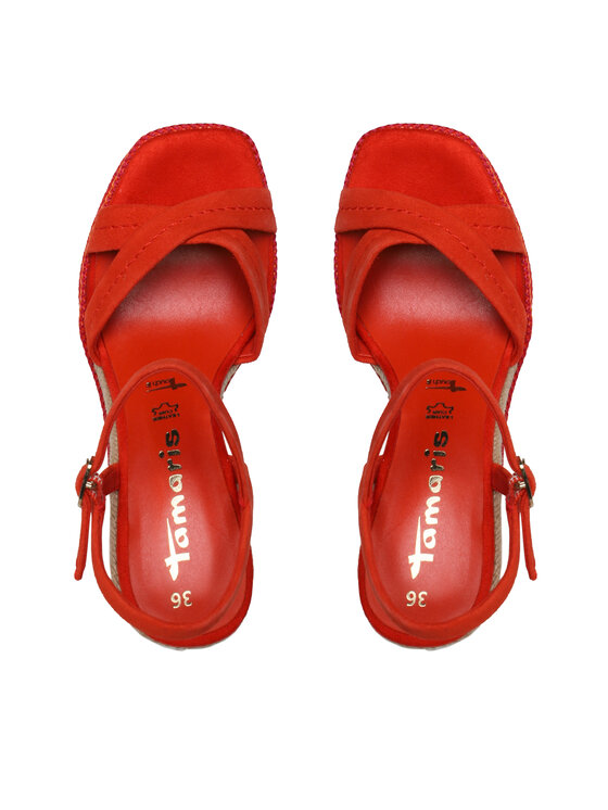 Tamaris Espadrile Tamaris 1-28363-20 Rdeča