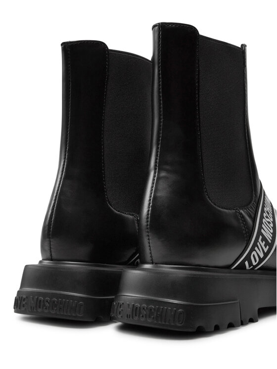 LOVE MOSCHINO Členková obuv s elastickým prvkom LOVE MOSCHINO JA24104G1LIA0000 Čierna