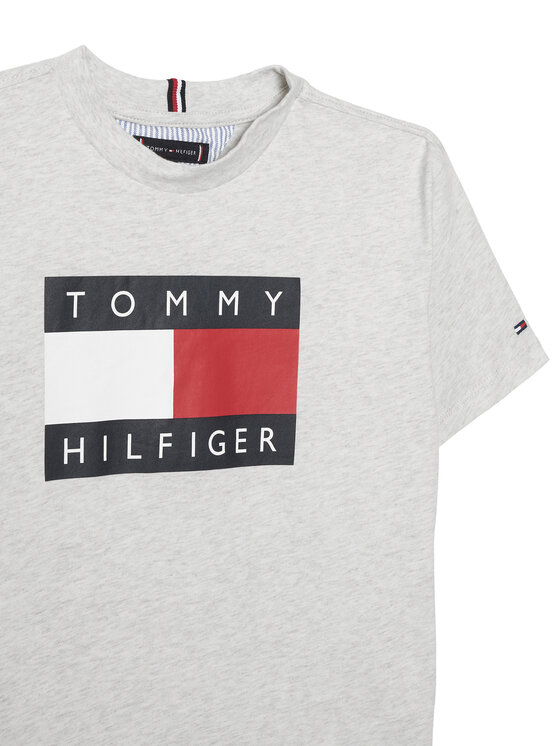 Tommy Hilfiger Tommy Hilfiger Camiseta KB0KB10340 Gris Regular Fit