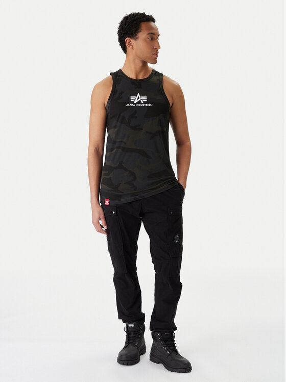 Alpha Industries Alpha Industries Майка Basci Camo 126566C Сірий Regular Fit