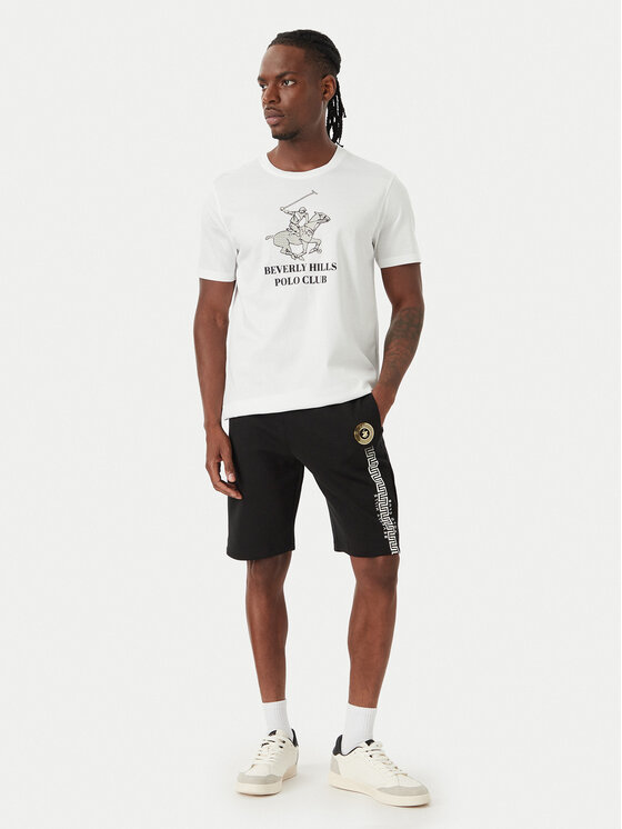 Beverly Hills Polo Club Beverly Hills Polo Club Camiseta M1619-HR Blanco Regular Fit