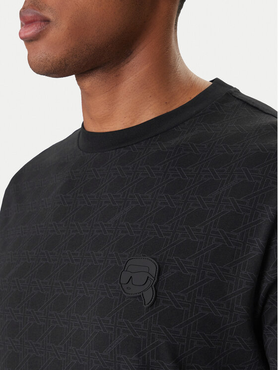 KARL LAGERFELD KARL LAGERFELD Camiseta 755077 561251 Negro Regular Fit