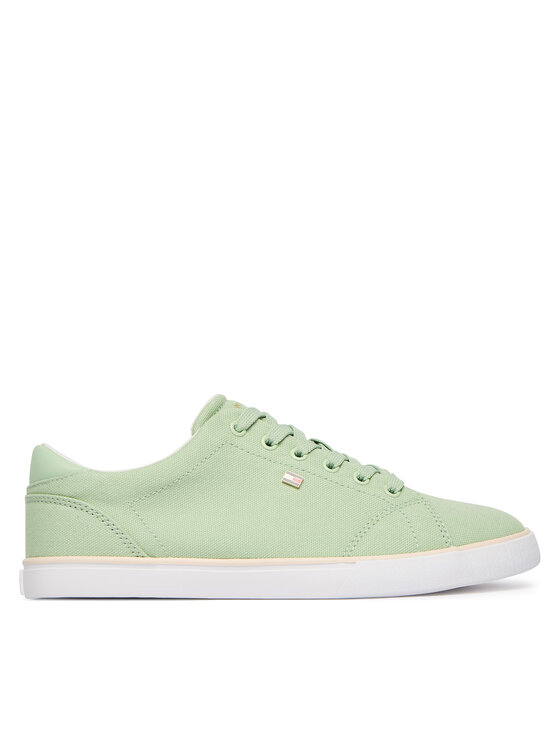Tommy Hilfiger Гуменки Tommy Hilfiger Th Low Profile Vulc Canvas FW0FW09102 Зелен