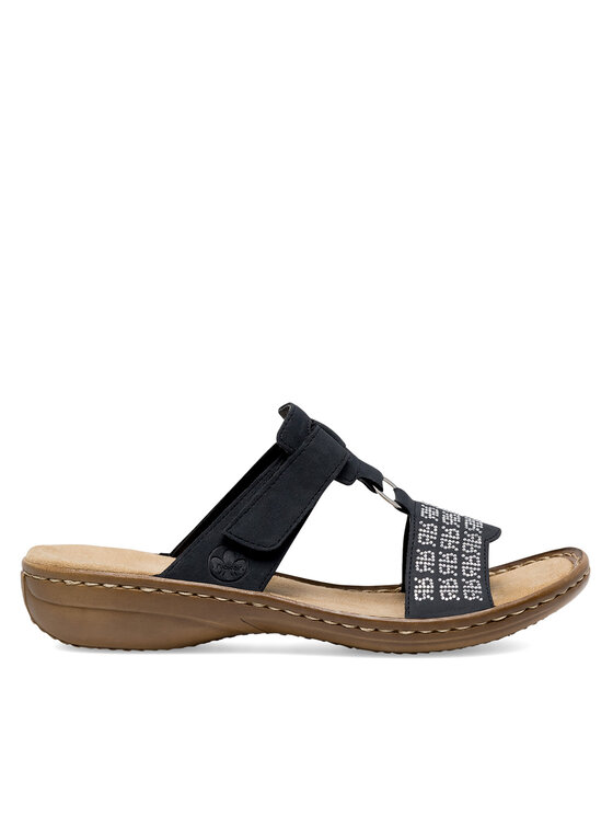 Rieker Klapki Rieker 60863-14 Granatowy