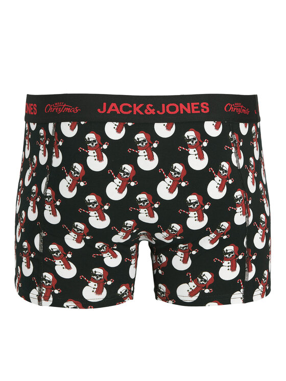 Jack & Jones Jack & Jones Набір боксерські шорти та шкарпетки Snow Skulls Giftbox 12285138 Чорний