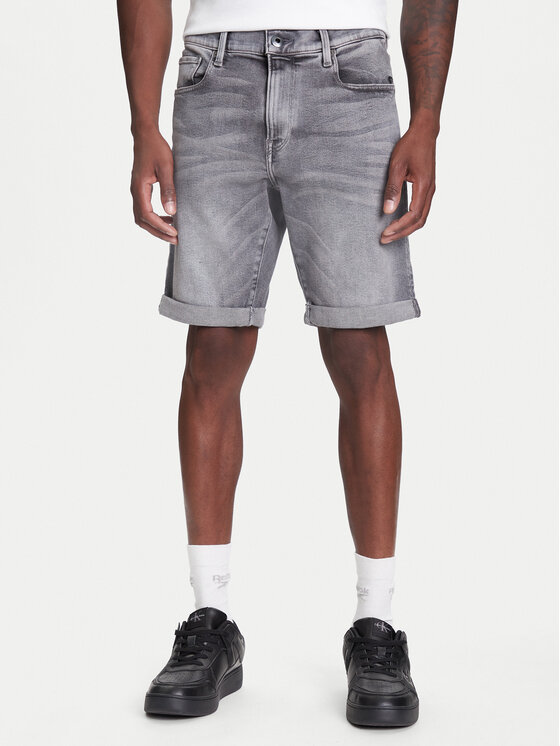 G-STAR G-STAR Pantalones cortos vaqueros 3301 D10481-D535 Gris Slim Fit