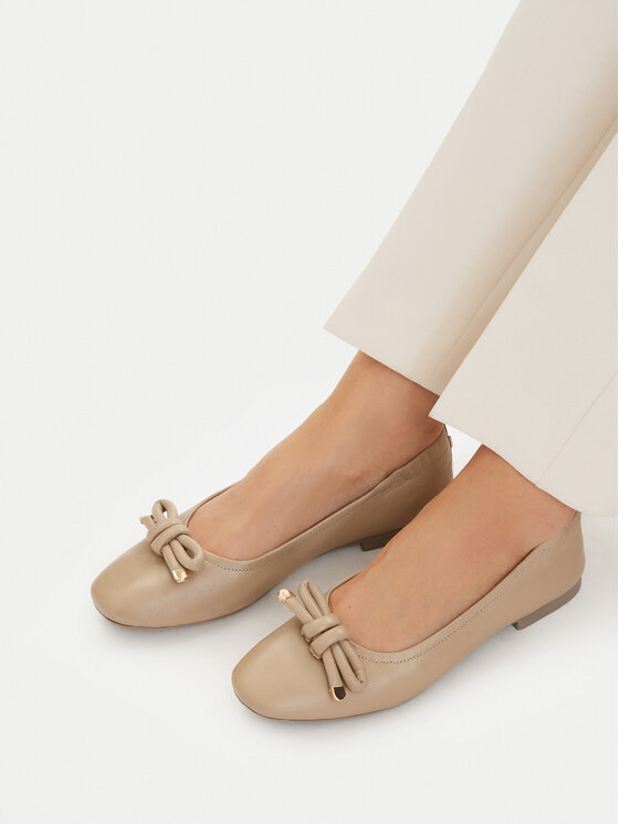 U.S. Polo Assn. Балетки U.S. Polo Assn. EO-OXANA001W/6L1 Світло-бежевий