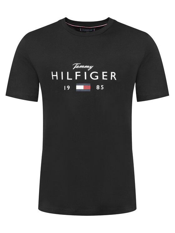 Tommy Hilfiger Tommy Hilfiger Camiseta MW0MW41455 Negro Regular Fit