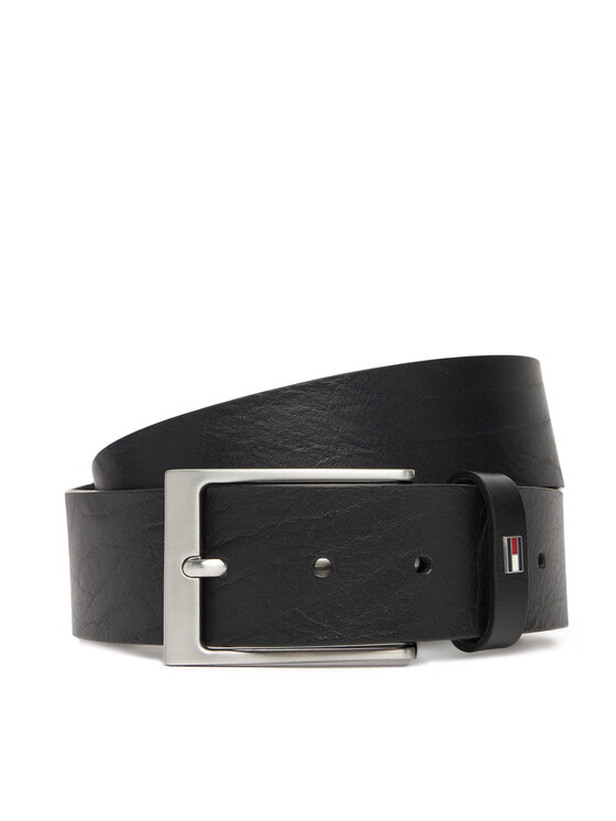 Tommy Hilfiger Pánský pásek Tommy Hilfiger Layton 4.0 AM0AM13569 Černá