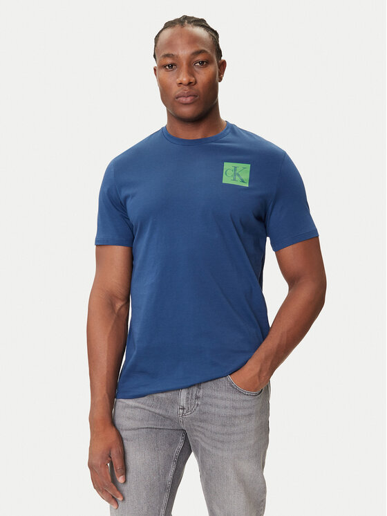 Calvin Klein Jeans Calvin Klein Jeans T-shirt Gradient Monogram LV04RC859G Blu Regular Fit