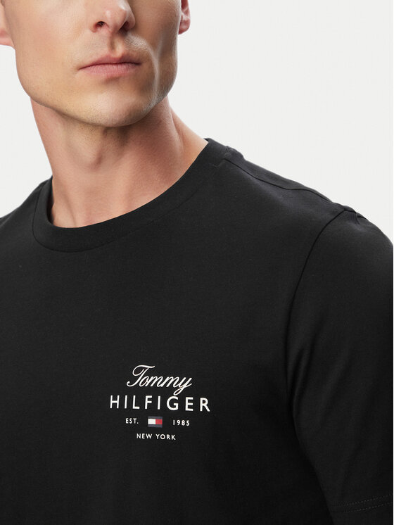 Tommy Hilfiger Tommy Hilfiger Camiseta MW0MW43224 Negro Regular Fit