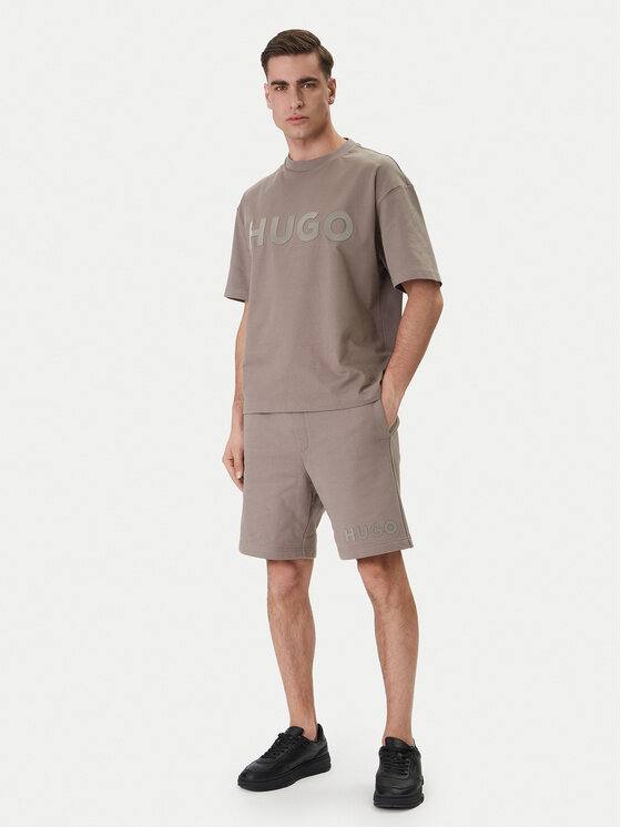 HUGO HUGO Camiseta Dinkee 50525765 Beis Oversize