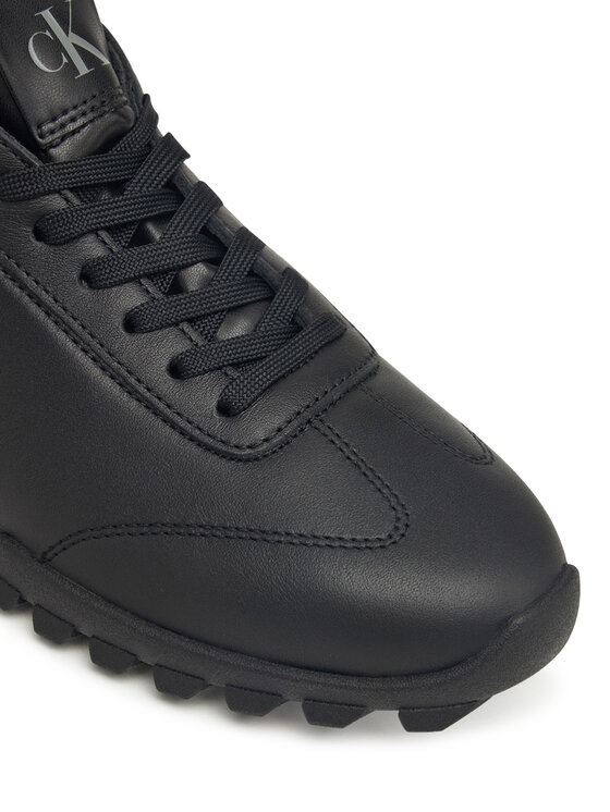 Calvin Klein Сникърси Calvin Klein Low Profile Runner Lth Mg YW0YW02049 Черен