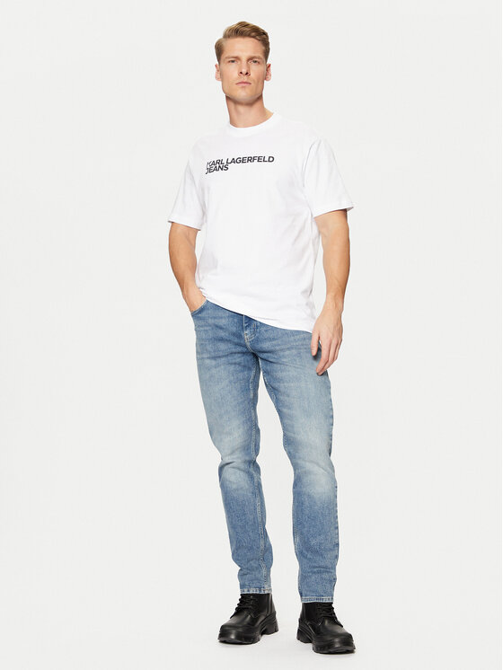 Karl Lagerfeld Jeans Karl Lagerfeld Jeans Футболка A1M17002 Білий Regular Fit