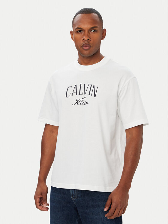 Calvin Klein Jeans Calvin Klein Jeans Camiseta Seasonal Graphic LV04RH813G Blanco Relaxed Fit