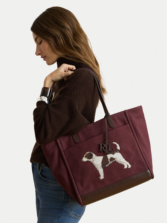 LAUREN RALPH LAUREN Torebka LAUREN RALPH LAUREN 431P18735001 Bordowy