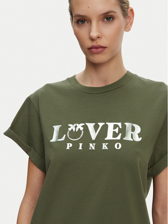 PINKO PINKO Футболка 104605 A2D1 V49 Зелений Regular Fit