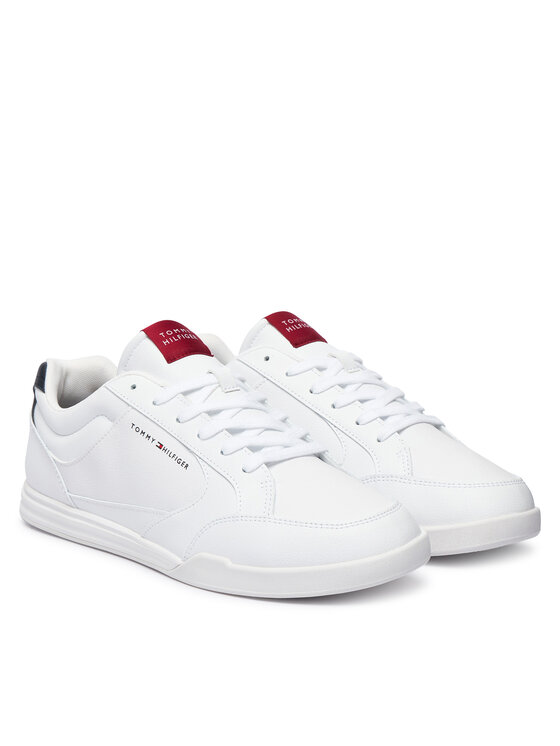 Tommy Hilfiger Sneakers Tommy Hilfiger Low Pro Cupsole Perf Leather FM0FM05944 Bianco