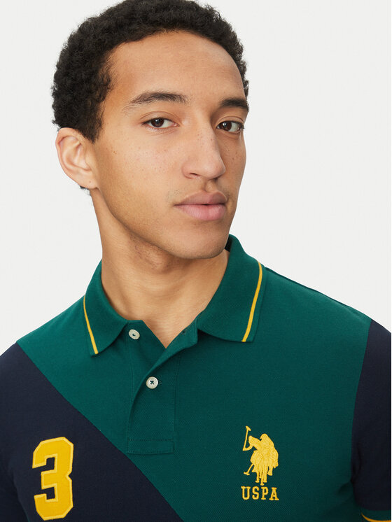 U.S. Polo Assn. U.S. Polo Assn. Polo MUP3996 Zelena Regular Fit