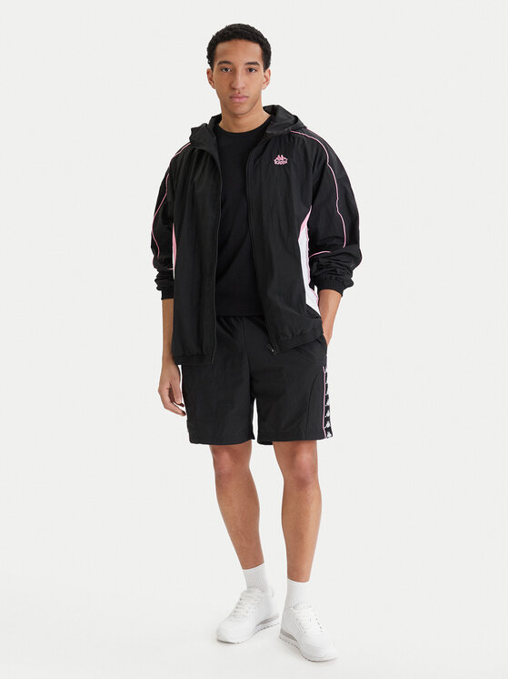 Kappa Kappa Pantaloncini sportivi 322B8GW Nero Comfort Fit