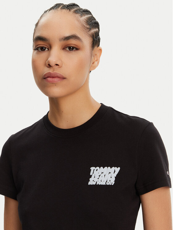 Tommy Jeans Tommy Jeans T-Shirt Bubble DW0DW21338 Μαύρο Regular Fit
