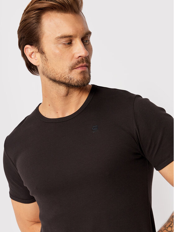 G-Star Raw G-Star Raw Σετ t-shirts Base D07205-124-990 Μαύρο Slim Fit