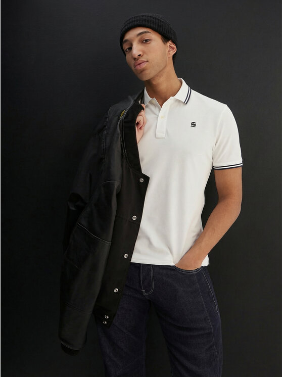 G-Star Raw G-Star Raw Polo Dunda D17127-5864 Blanco Regular Fit