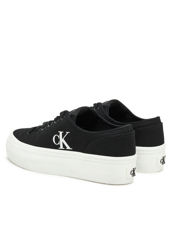 Calvin Klein Jeans Tenisky Calvin Klein Jeans Vulc Flatform Low Cv Mg YW0YW01763 Čierna