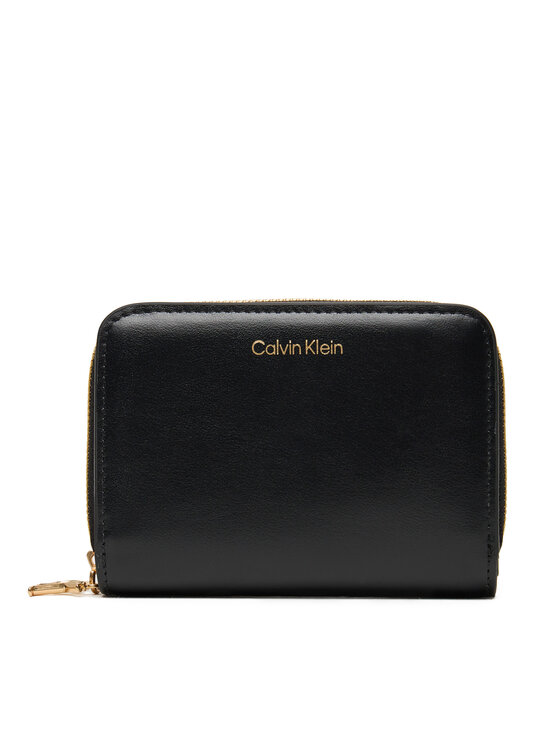 Calvin Klein Pénztárca Calvin Klein Ck Medium Flap Zip Around LV04F1075G Fekete