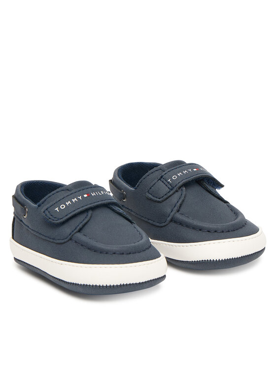 Tommy Hilfiger Nizki čevlji Tommy Hilfiger Low Cut Velcro T0B9-34331-0700 Mornarsko modra