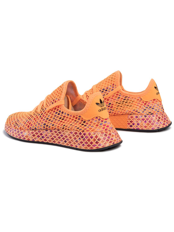 Flace Orange Deerupt Black And Orange Unisex Tenisky Adidas