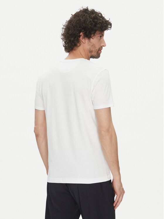 La Martina La Martina Футболка Vernie MAR009 JS206 Білий Regular Fit