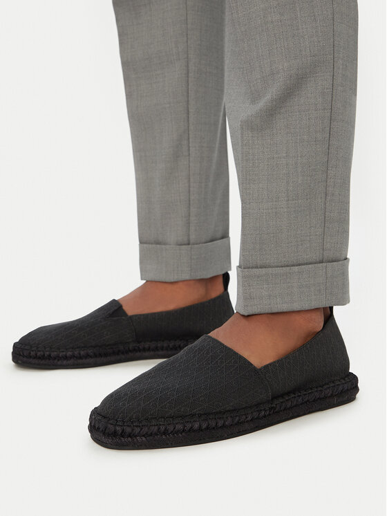 Calvin Klein Espadrilles Calvin Klein Espadrille Aop Cv HM0HM02231 Fekete