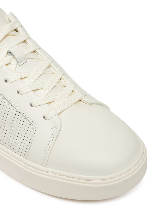 Calvin Klein Сникърси Calvin Klein Clean Cup Low Laceup Perf Lth HM0HM01870 Бял