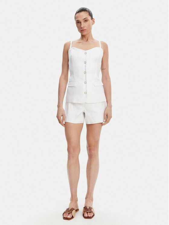 Guess Guess Топ W5GH0L WH5L2 Білий Regular Fit